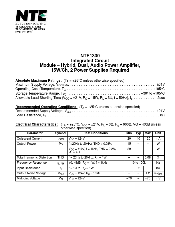 NTE1330