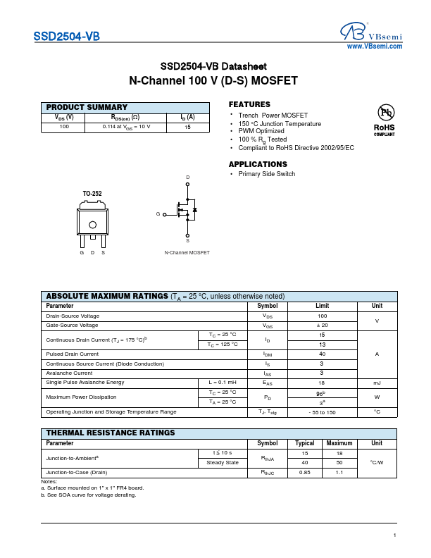 SSD2504 Datasheet Preview