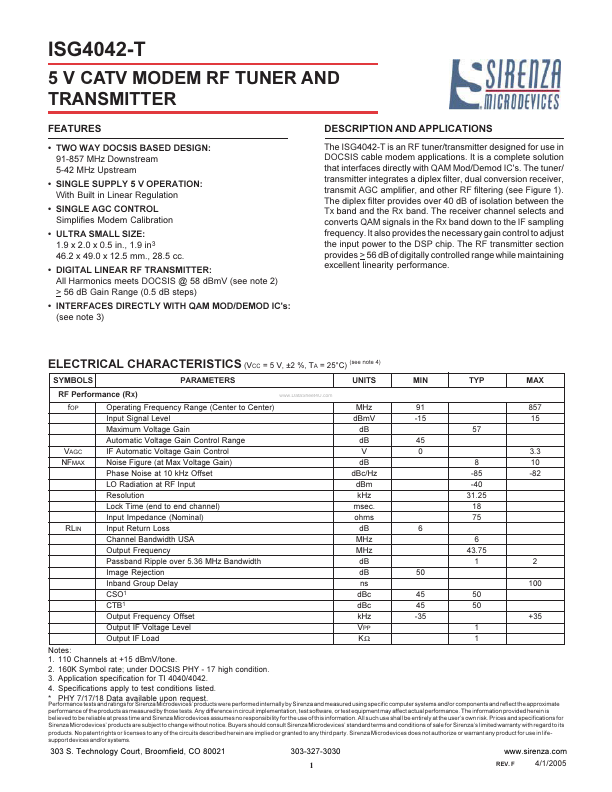 ISG4042-T