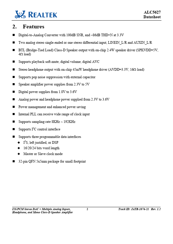 ALC5627 page 3 preview