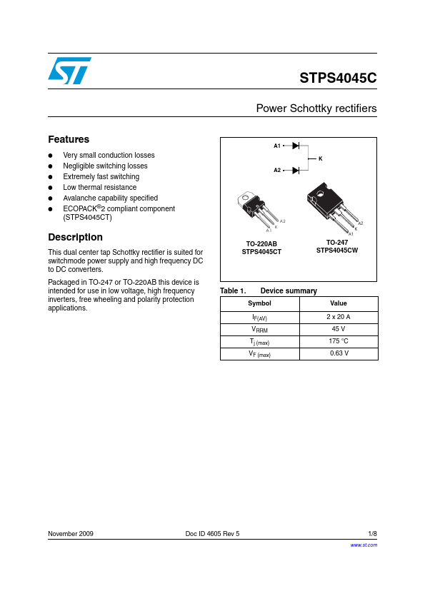 STPS4045C