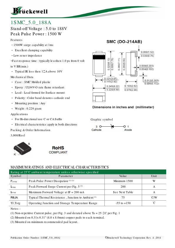 1SMC9.0A