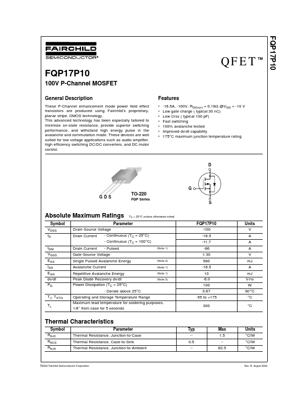 FQP17P10