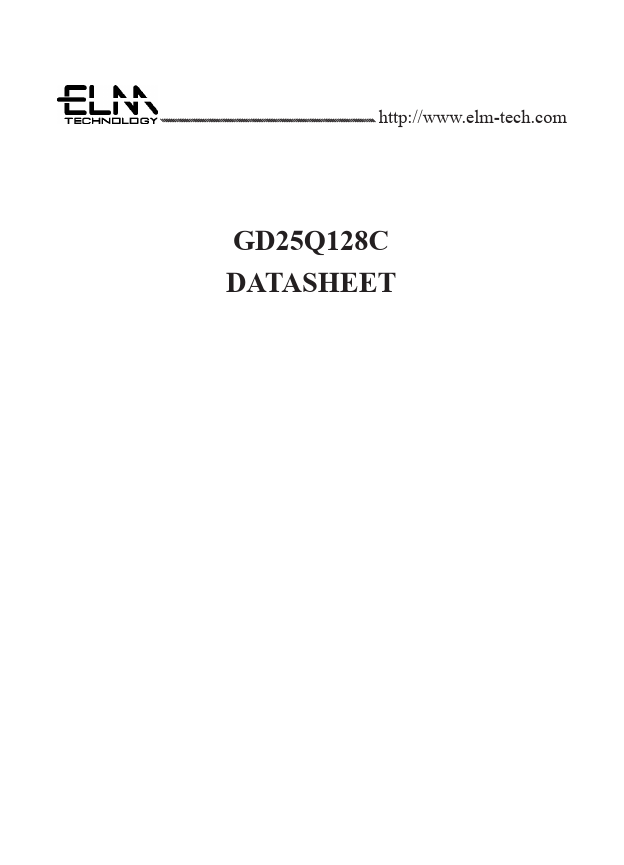 GD25Q128C datasheet page 1 preview