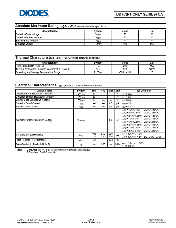 DDTC143TCA