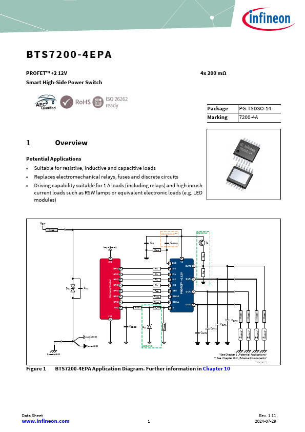 BTS7200-4EPA Datasheet Preview