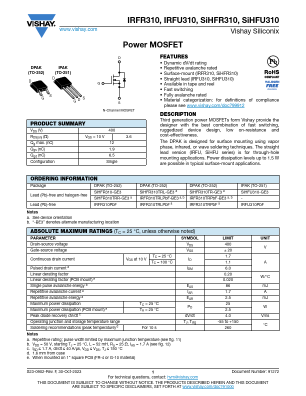 SiHFR310