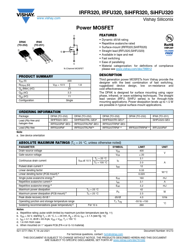 SiHFR320