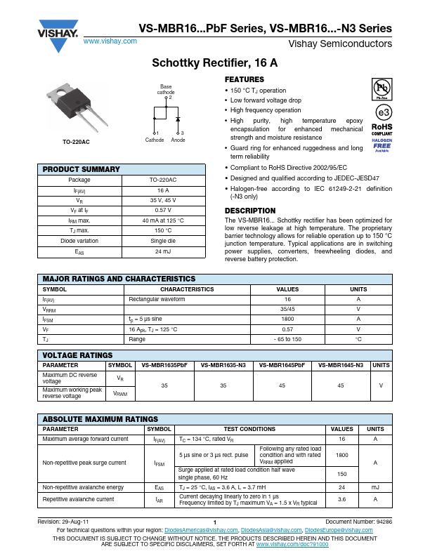 VS-MBR1635-N3