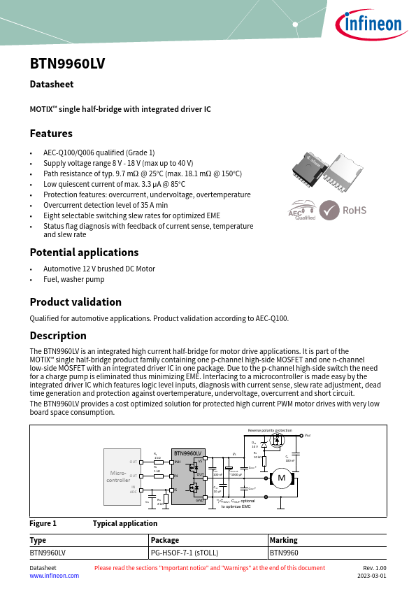 BTN9960LV Datasheet Preview