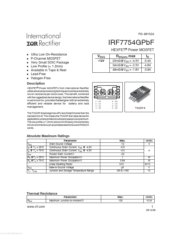 IRF7754GPBF