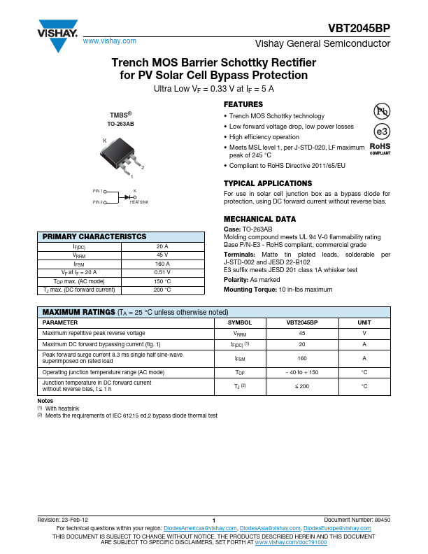 VBT2045BP