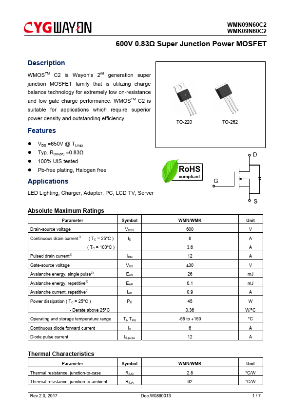 WMN09N60C2