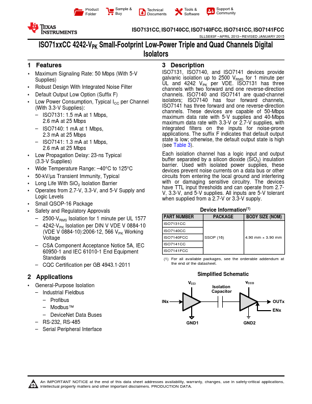 ISO7141FCC