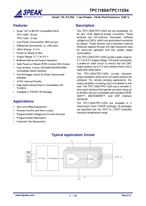 TPC116S4 Datasheet Preview