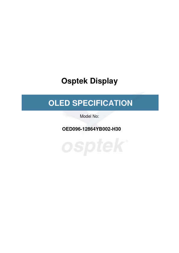 OED096-12864YB002-H30 Datasheet Preview