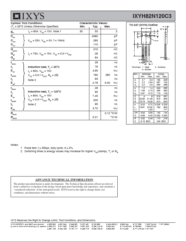 IXYH82N120C3