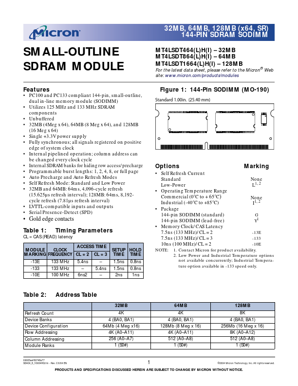 MT4LSDT1664LH