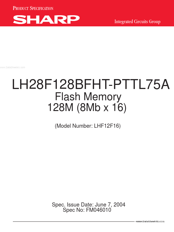 LH28F128BFHT-PTTL75A