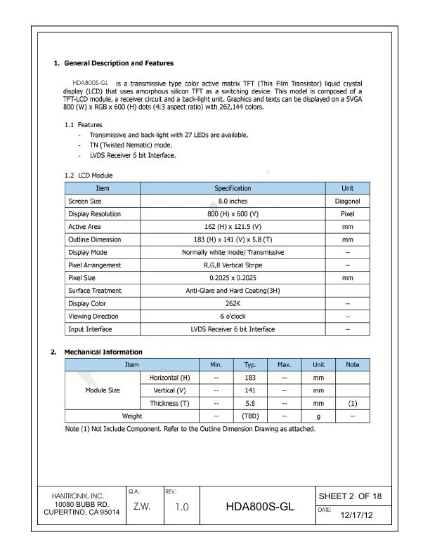 HDA800S-GL