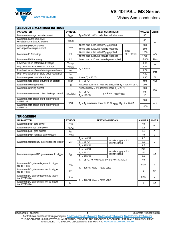 VS-40TPS12PbF