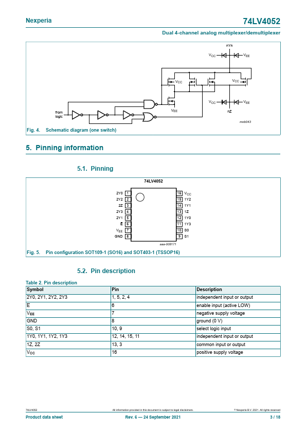 74LV4052D