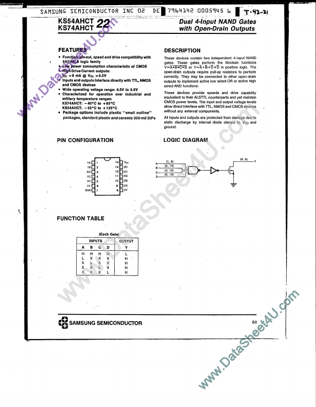 KS74AHCT22