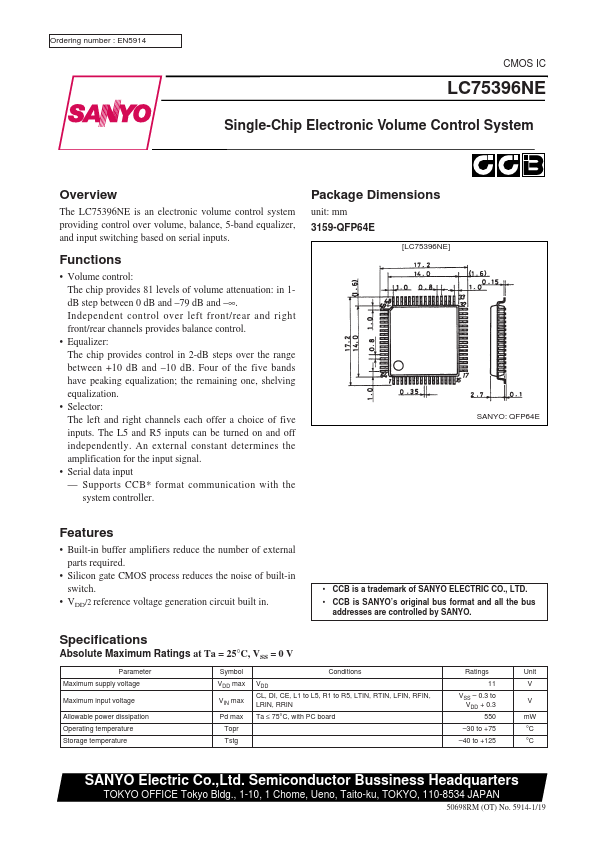 LC75396NE