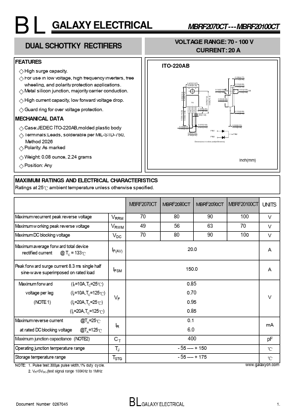 MBRF2090CT