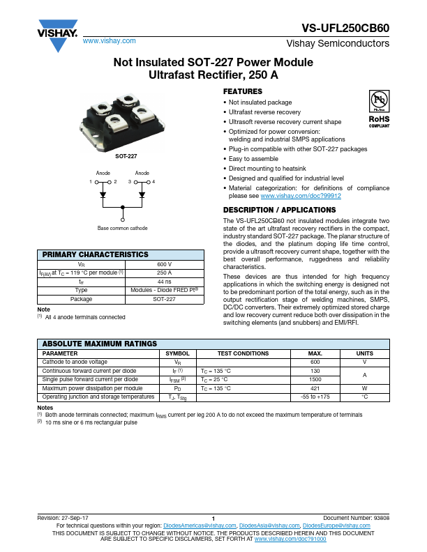 VS-UFL250CB60