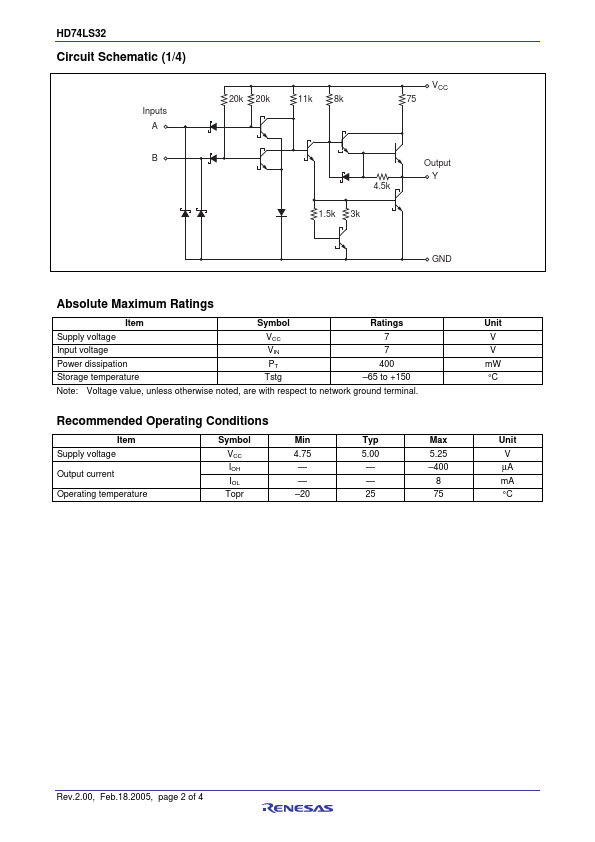 HD74LS32P