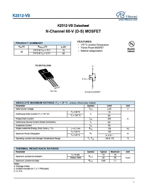 K2312 Datasheet Preview
