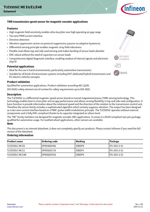 TLE5555iC Datasheet Preview