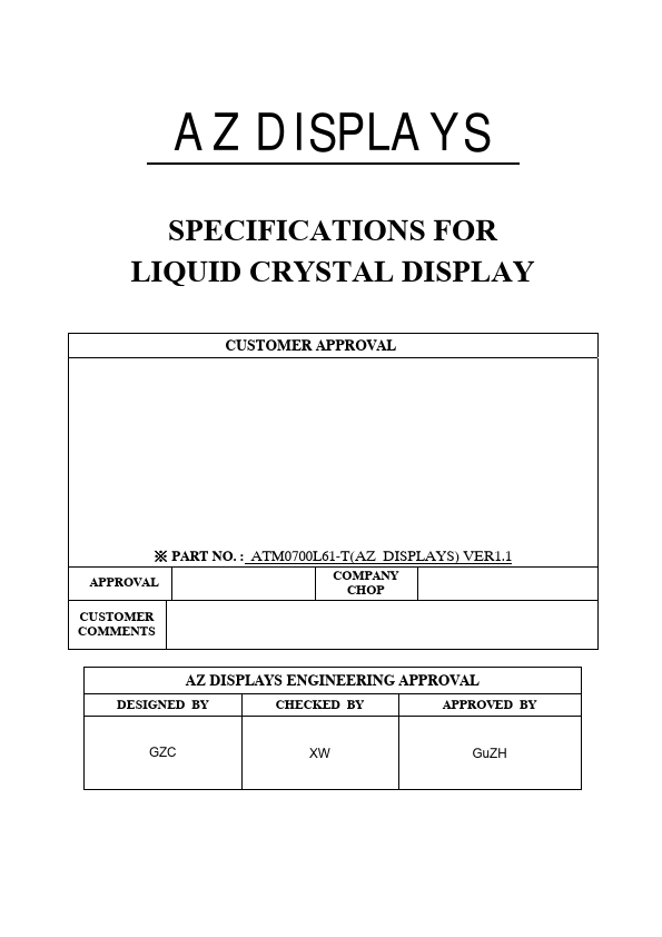 ATM0700L61-T Datasheet Preview