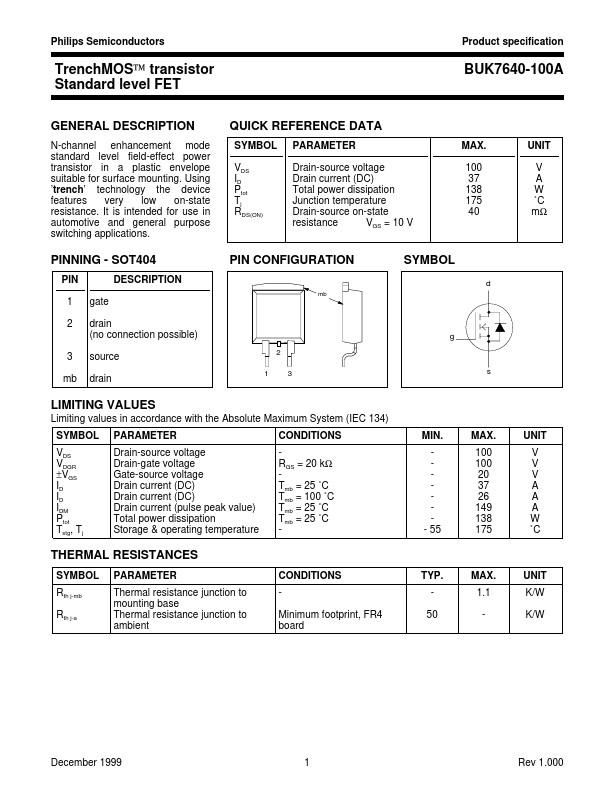 BUK7640-100A