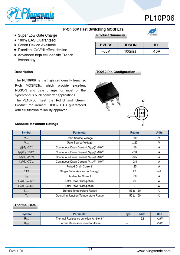 PL10P06 Datasheet Preview