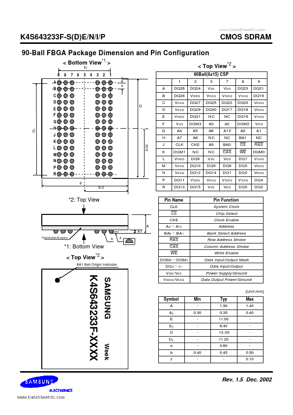 K4S643233F-SN