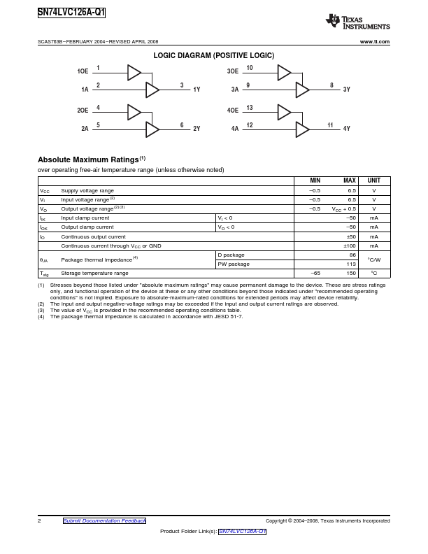 SN74LVC126A-Q1