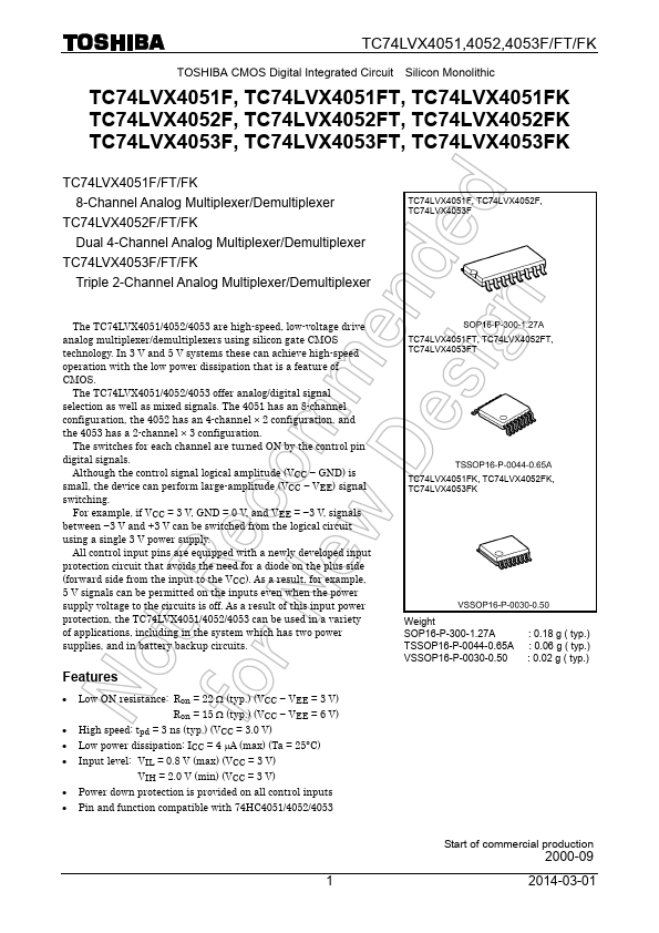 TC74LVX4052FK