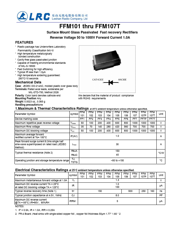 FFM104 Datasheet Preview