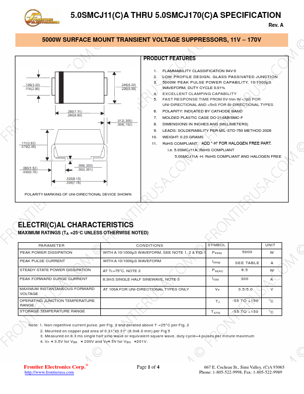 5.0SMCJ16A