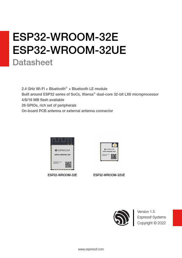ESP32-WROOM-32UE