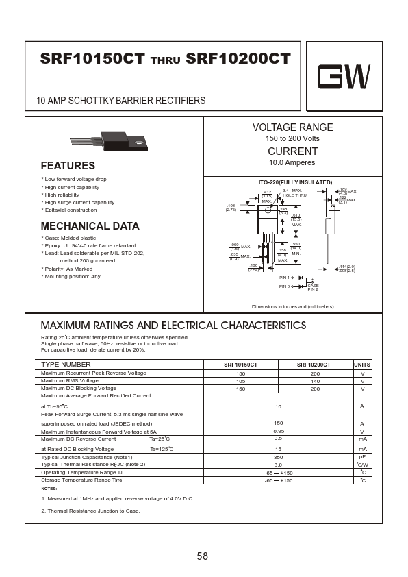 SRF10150CT