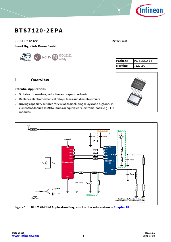 BTS7120-2EPA Datasheet Preview