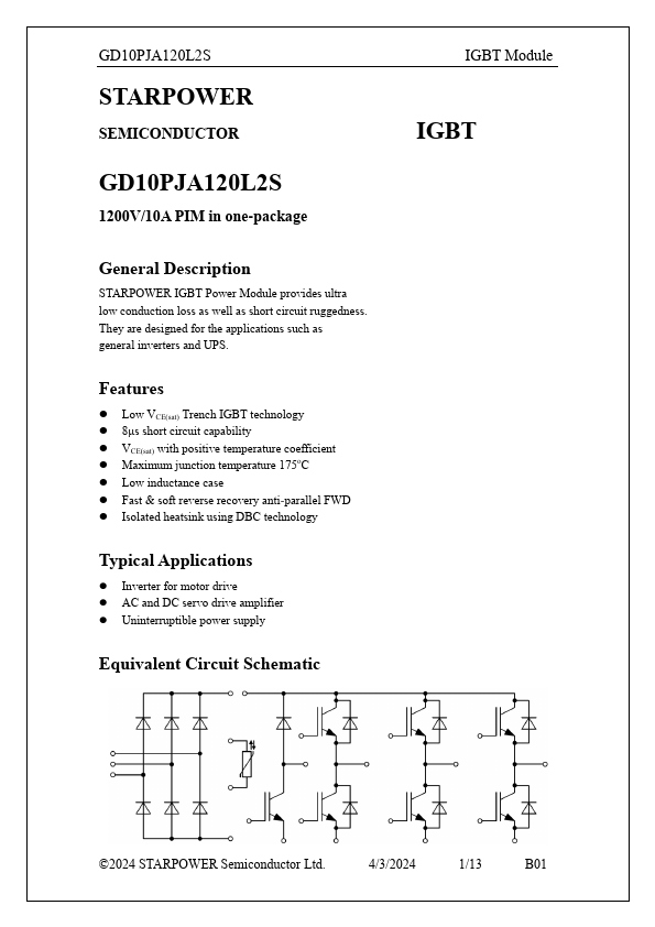 GD10PJA120L2S Datasheet Preview