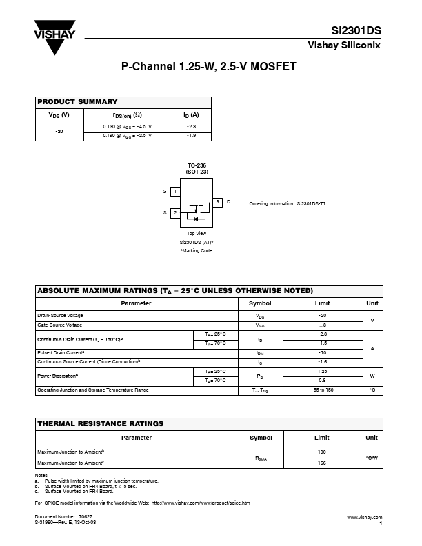 SI2301DS