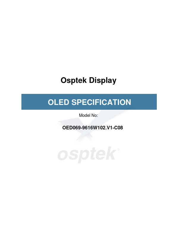 OED069-9616W102.V1-C08 Datasheet Preview