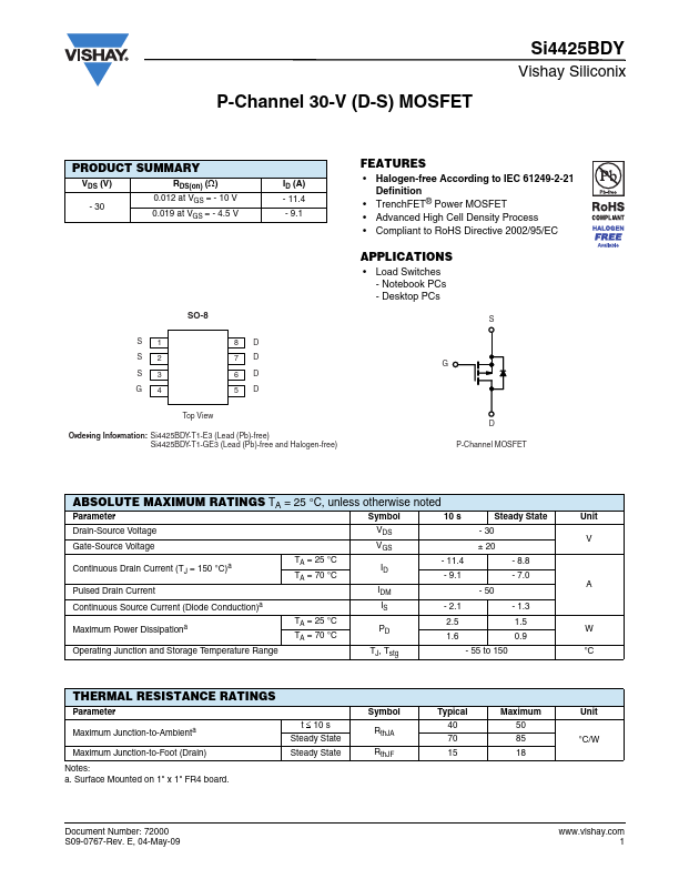 SI4425BDY