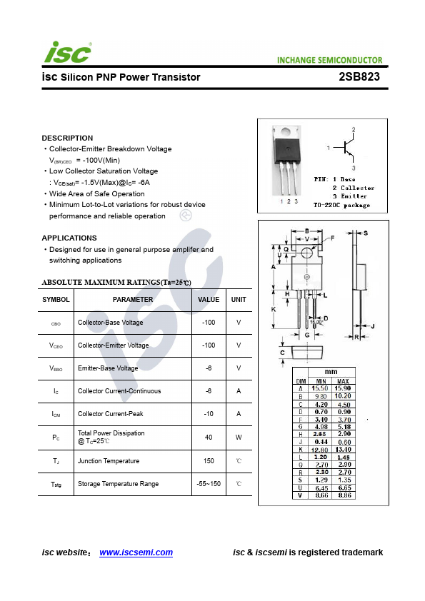 2SB823