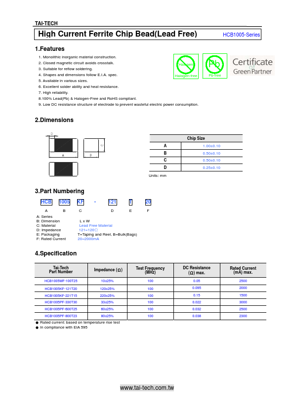 HCB1005PF-600T25